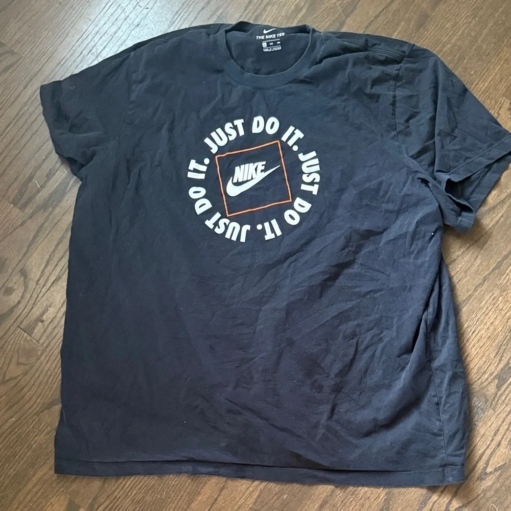 Nike Men's Navy Blue Just Do It T-Shirt - Picture 1 of 1